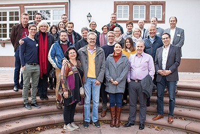 Teilnehmer des Netzwerktreffens 2018, während der Gastrotour